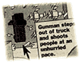 [Gunman Steps Out Of Truck]