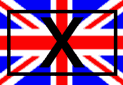 [X on British Flag]