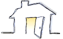 [This is a logo for a homeless org.  It's ironic, beacuse their logo is made up of a drawing of a home.  Makes you think.]