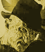[This is freddy the most horrifying creature of all time.   He's so terrifying because he only shows up in your dreams.  And when he's there he can kill you.  It's true.]
