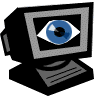 [You know, the concept of somepbody watching you from behind a tv, as illustrated in this image, is a scary thoought.  I mean considering what we do in front of the TV.  Or, well, what I do in front of the TV.]