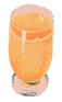 [This is photograph of a nice, chilled glass of Florida orange juice. Actually, it's supposed to be OJ but it could be anything else made to look like OJ.]