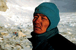 [Close picture of Mr. Ling, Himalayan climber, in his natural habitat.]