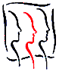 [Logo for the Academy of Acne, or something in that vein: it is a multi-colored set of teenage profiles, shown with a full case of acne. ]