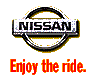 [The Nissan Motors logo, in all its splendor, and very appropriate to the story it helps illustrate!]