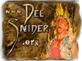 [The promo picture of Dee Snyder's new website, www.dee.org. Org? Isn't that reserved for non-profit organizations? Hmmm...]