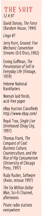 The Stuff -- it's a list of stuff we like