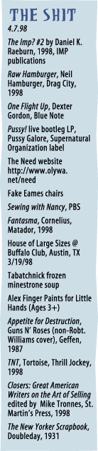 The Stuff -- it's a list of stuff we like